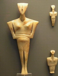 Early Cycladic figure from Sifnos