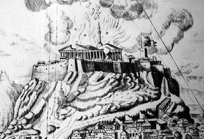 Destruction of the Parthenon by F Fanelli